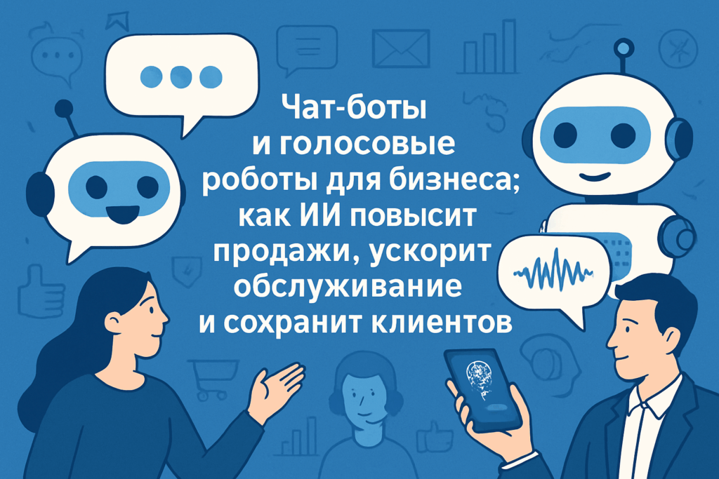 Чат-боты и голосовые роботы для бизнеса: как ИИ повысит продажи, ускорит обслуживание и сохранит клиентов